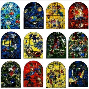 Lot de 12 CP "Hadassah"